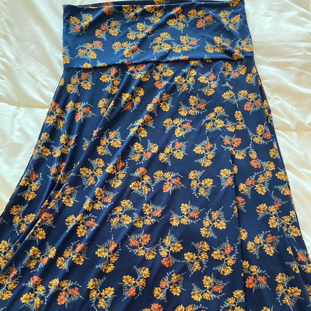 LuLaRoe silky Maxi pretty fallish floral